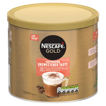 Load image into Gallery viewer, Nescafe Gold Instant Coffee Granules 1kg Unsweetened Cappuccino Low Sugar