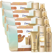 Load image into Gallery viewer, Dove Gradual Self-Tan Beauty Bag Derma Spa 3pcs Gift Set For Her with Beauty Bag