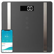 Load image into Gallery viewer, Aquarius 7 in 1 Digital Bathroom Weighing Scales Space Grey