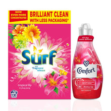 Load image into Gallery viewer, Laundry Bundle 1x130W Surf Laundry Powder &amp; 1x36W Comfort Fabric Conditioner