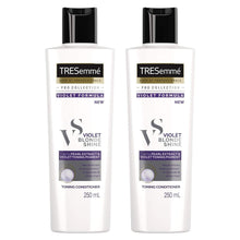 Load image into Gallery viewer, 2pk of 250ml Tresemme Violet Blonde Shine with Pearl Extract Toning Conditioner
