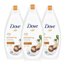 Load image into Gallery viewer, 3 Pack Dove Pro Age/Silk Glow/Shea Butter/Deeply Nourishing Body Wash, 450ml
