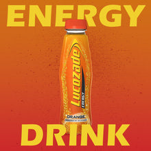 Load image into Gallery viewer, Lucozade Orange Glucose Sparkling Energy Fizzy Drink 380ml, 24 Pack