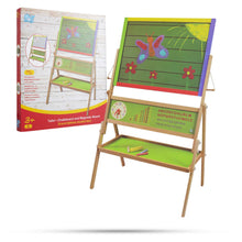 Load image into Gallery viewer, Beluga Standing Easel  Double Sided Wooden Learning Board with Coloured Frame, 1pk