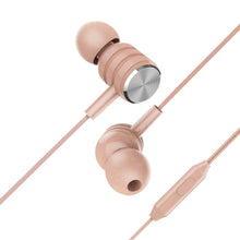 Load image into Gallery viewer, Vybe Bass Enhancement One-Touch Remote AUX-in Support Stereo Earphones - Pink