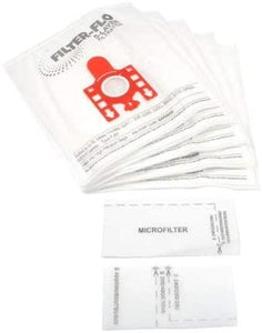 Electruepart FJM Miele Filter Flo Vacuum Dust Bags, 5pk with 2 Filters
