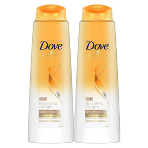 2pk of 400ml Dove Nutritive Solutions Nourishing Oil Light Shampoo for Dry Hair