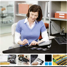 Load image into Gallery viewer, DYMO Rhino Vinyl Polyester Labels Industrial 9mm x 5.5m Black Print on White