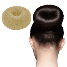 Load image into Gallery viewer, Pretty Professional Medium Hair Doughnut Bun Ring 80mm Honey