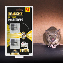 Load image into Gallery viewer, Deadfast Kill Vault Mouse Trap Reusable Rodent Control Twin 2Pack