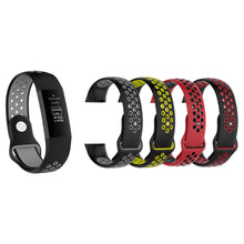 Load image into Gallery viewer, Aquarius Fitbit Charge 3 Silicone Replacement WatchStrap Band - Small, Black/Red