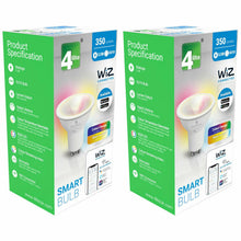 Load image into Gallery viewer, WiZ LED GU10 Smart Bulb WiFi &amp; Bluetooth RGBW Colours Tuneable White &amp; Dimmable, 2 Pack