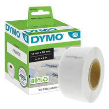 Load image into Gallery viewer, DYMO Labels Self Adhesive LW 220 Suspension File 12 mm x 50mm 1 Roll Authentic