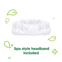 Load image into Gallery viewer, Simple Book of Treat Face Sheet Masks 4pcs Gift Set For Her with Headband