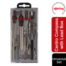 Load image into Gallery viewer, Rotring Centro Universal Compass Set with Lead Box