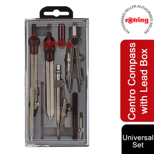 Rotring Centro Universal Compass Set with Lead Box