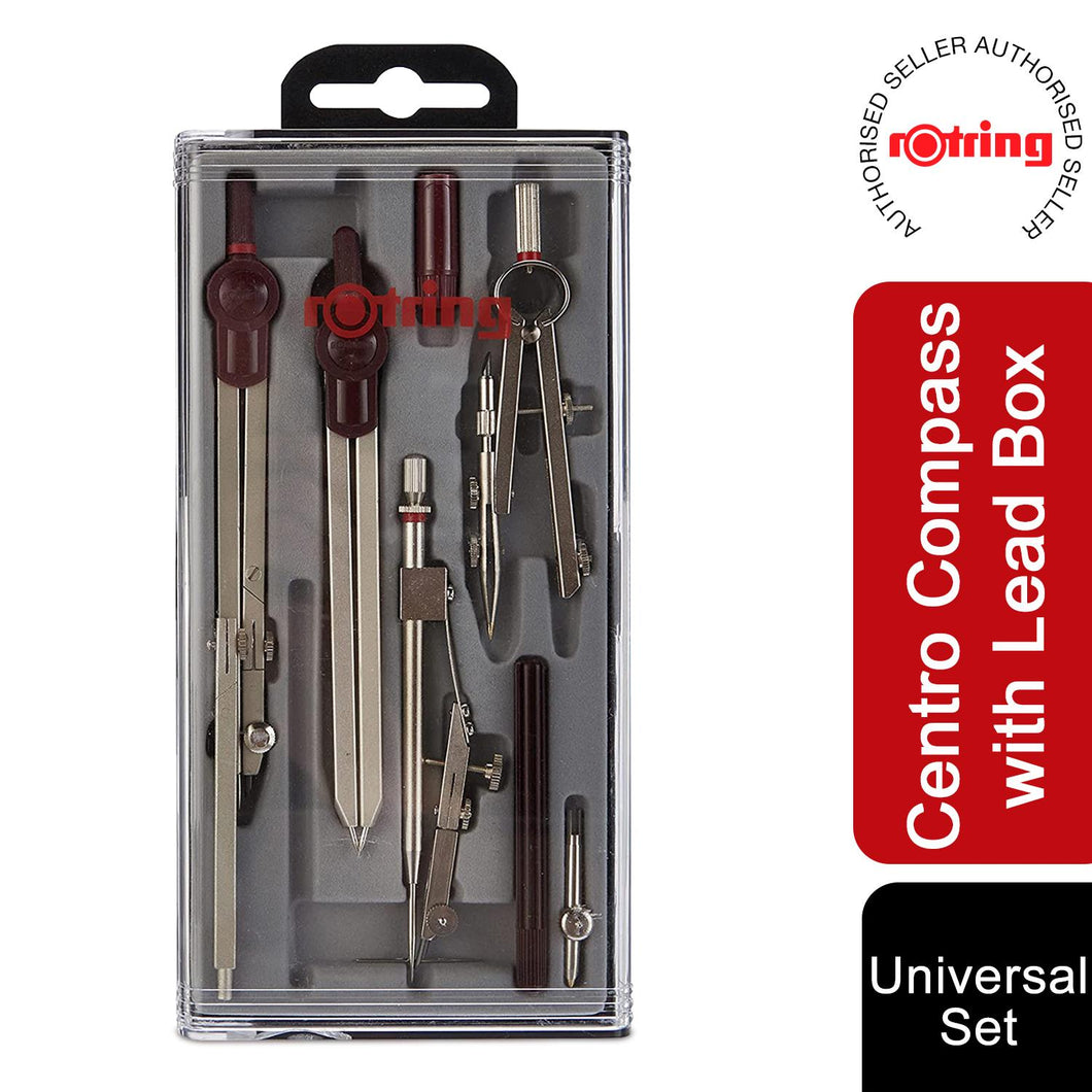 Rotring Centro Universal Compass Set with Lead Box
