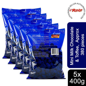 Nestle Rolo Mini Milk Chocolate & Toffee 400g, Approx 380 pieces, 5 Pack