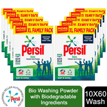 Load image into Gallery viewer, 10x Persil Bio Washing Powder with Biodegradable Ingredients, 3kg, 60 Wash