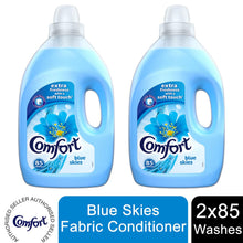 Load image into Gallery viewer, 2x85 Wash Comfort Pure, Blue Skies or Sunburst Fabric Conditioner 3L, Total 170W