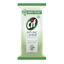 Load image into Gallery viewer, 3pk Cif Power &amp; Shine Biodegradable Wipes, 80 Sheets