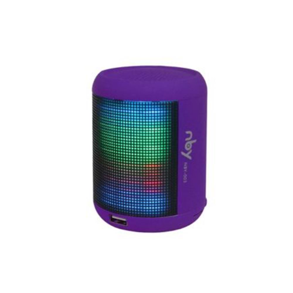 NBY Small Sound Activate LED Light Bluetooth Speaker And Dancing Fountain Purple