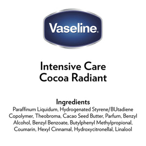 Vaseline Intensive Care Cocoa Radiant Moisturizer For Healthy Glowing Skin,200ml