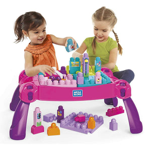 Mega Bloks Build 'n Learn Table (Pink)