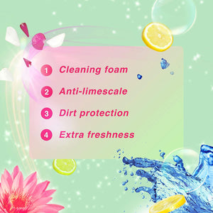 Bloo Power Active Toilet Rim Block Fresh Flowers with Anti-Limescale, 50g