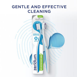 3pk of Zendium Gentle & Effective Clean Extra Soft Bristles Toothbrush