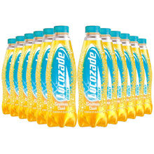 Load image into Gallery viewer, 12 Pack of 900ml Lucozade Caribbean Crush Energy Drink, Tropical Fruit &amp; Coconut