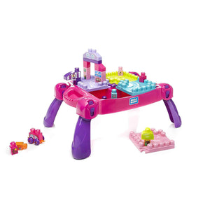 Mega Bloks Build 'n Learn Table (Pink)