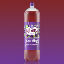 Load image into Gallery viewer, 8pk of 2Litre Ribena Blackcurrant Rich in Vitamin C Sparkling Energy Drink