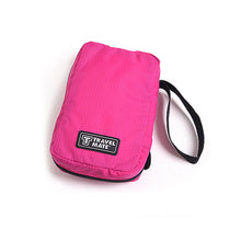 Load image into Gallery viewer, Travel Mate Water-resistant Portable Cosmetic Makeup Hanging Bag - Hot Pink