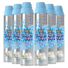 Load image into Gallery viewer, 1001 Carpet Fresh Soft Jasmine &amp; Linen Upholstery Odour Remover Spray, 6x300 ml