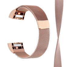 Load image into Gallery viewer, Aquarius Milanese Replacement Strap Band Compatible w/ Fitbit Charge2, Rose Gold