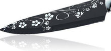 Load image into Gallery viewer, Royalty Line Knife Black floral design and Silicone non-slip handles, 5 pcs