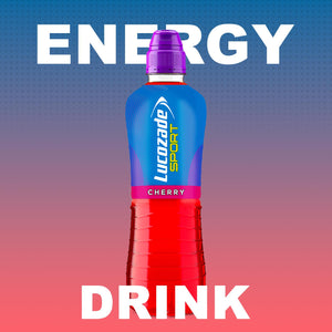 12 Pack of Lucozade Cherry Kick Isotonic Sports Drink, 500ml