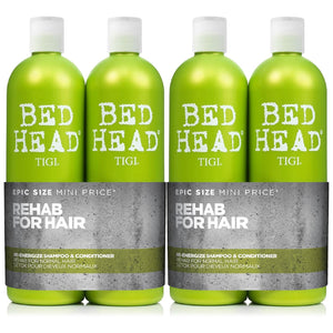 Bed Head by Tigi Urban Antidotes Re-Energise Daily Shampoo & Conditioner 2x750ml with pump, 2pk