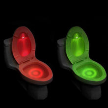 Load image into Gallery viewer, LED Sensor Motion Activated Energy Efficient Battery-Operated Toilet Night Light