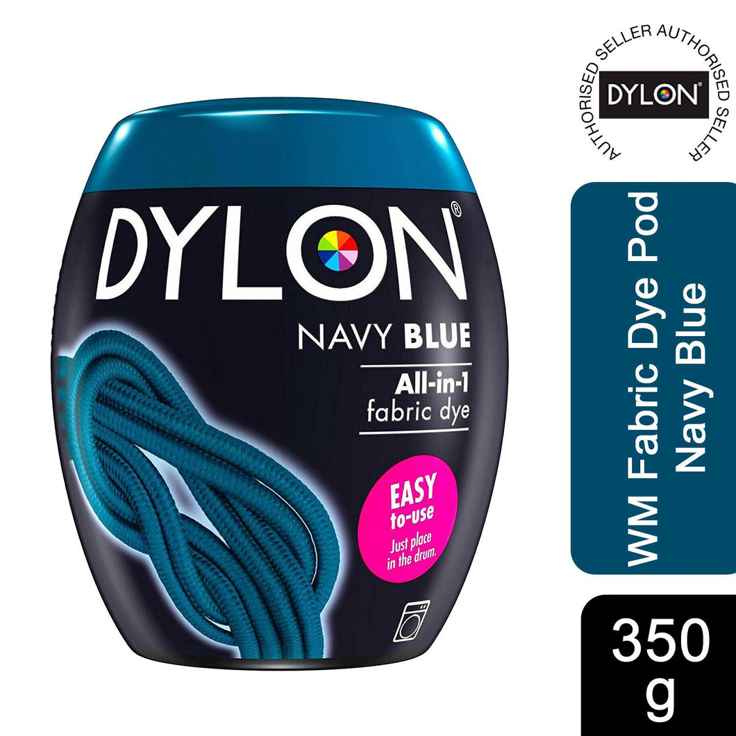 DYLON Washing Machine Fabric Dye Pod, Navy Blue, 1pk of 350g
