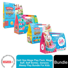 Load image into Gallery viewer, Gelli Spa Mega Play Pack Mega Baff Baff Bombz Sensory Messy Play Bundle For Kids