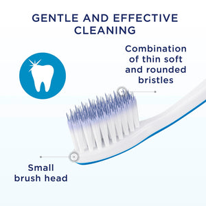 3pk of Zendium Gentle & Effective Clean Extra Soft Bristles Toothbrush