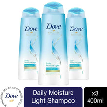Load image into Gallery viewer, Dove Daily Moisture Light 3x Shampoo, 400ml &amp; 3x Conditioner 350ml For Fine Hair