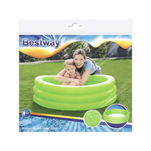 Load image into Gallery viewer, Bestway Fast Set 3 Ring Round Plastic Paddling Pool for Kids