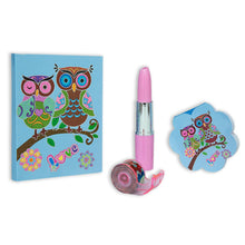 Load image into Gallery viewer, Kreative Kids Owl Notebook Set With Pen And Erasers Classroom School Stationery