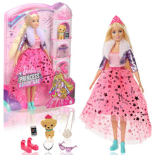 Load image into Gallery viewer, Barbie® Princess Adventure™ Doll with Puppy Toy