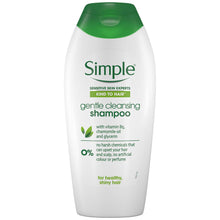 Load image into Gallery viewer, 400ml Simple Kind to Hair GentleCleansing Shampoo &amp; Conditioner DuoWithVitaminB5