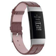 Load image into Gallery viewer, Real Leather Watch Band for Fitbit Charge 3 High Quality And Comfortable- Brown