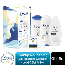 Load image into Gallery viewer, Dove Gently Nourishing Mini Treasures Collection 4 Piece Gift Set for Her